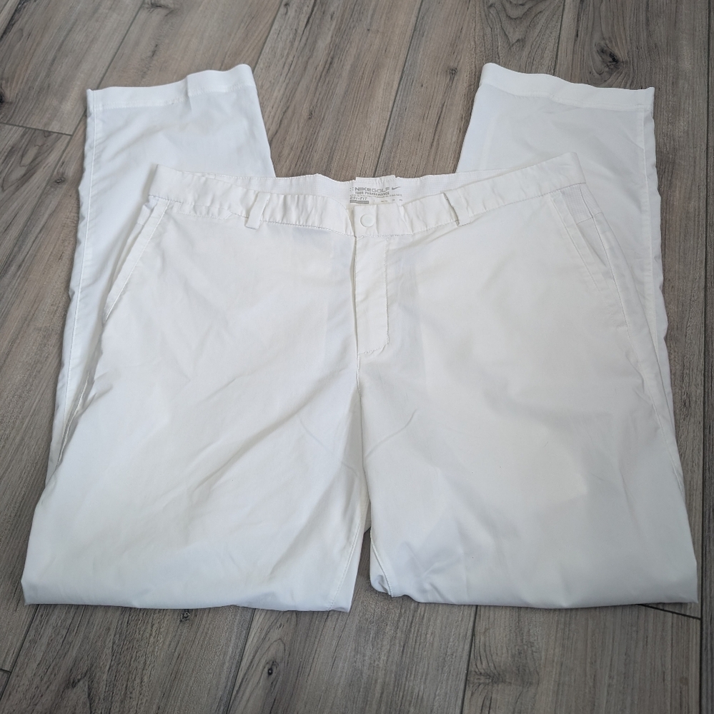 Nike Golf Dri Fit Men's White Pants 36 x 32